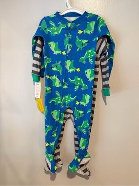 Carter's Just One You Boys 2 Piece Footed Pajamas 18 Months Dinosaurs Dragon NWT